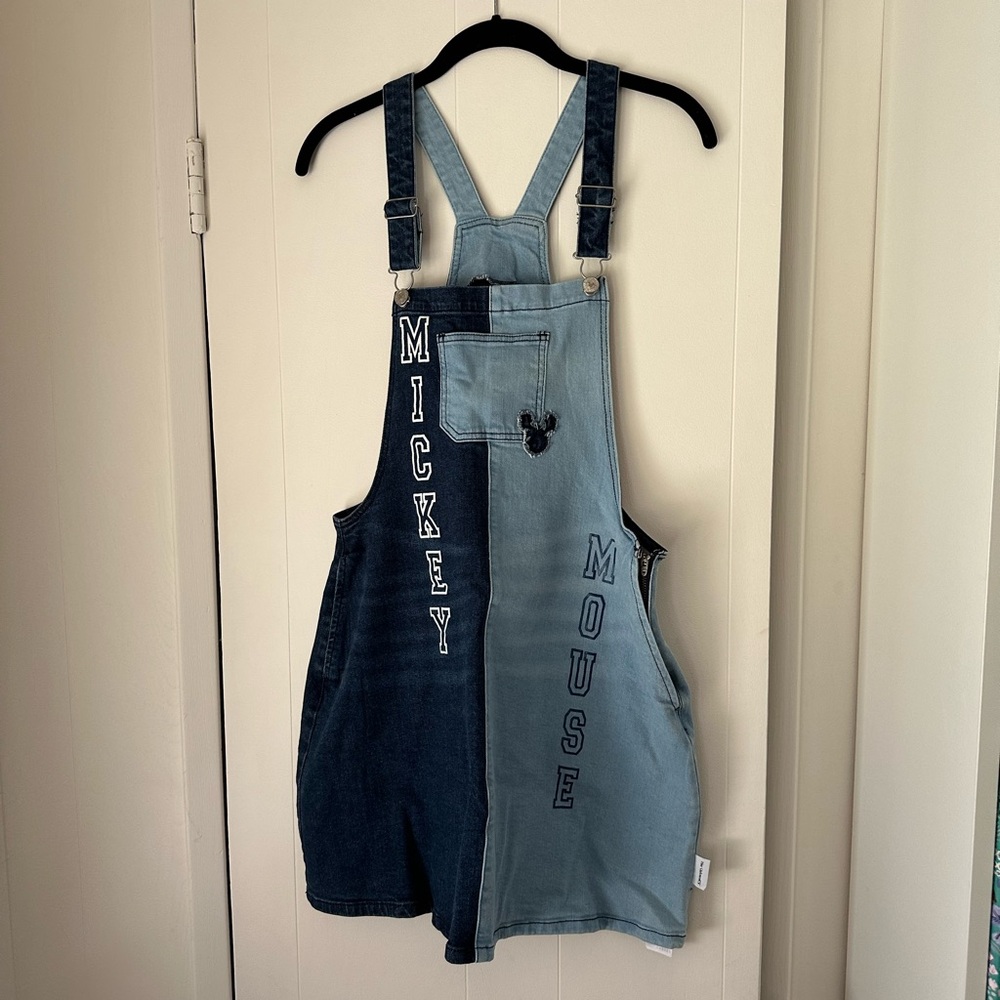 Denim Dress Overalls - Blue and Black
